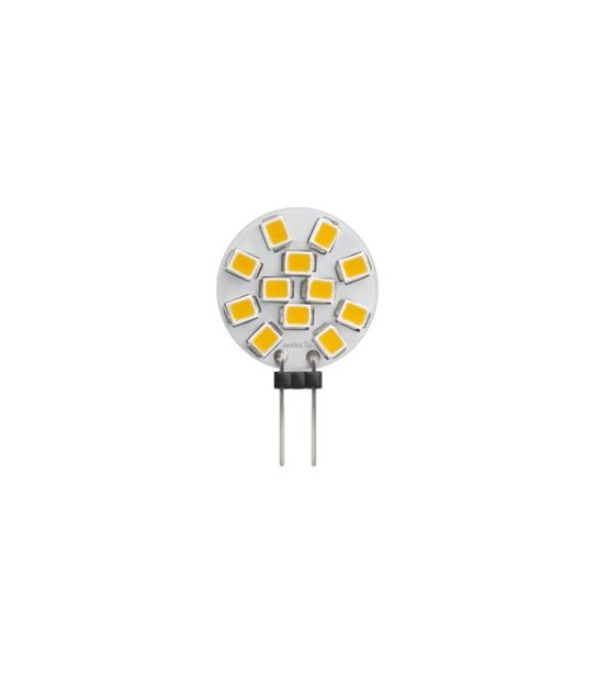 ŻARÓWKA G4 LED 2W 12V CIEPŁA BIAŁA (TALERZYK) LD