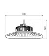 NAŚWIETLACZ LED HIGH BAY 150/120/85W 4000K 22000lm