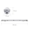 LAMPA HERMET. METEOR 120CM 37W 5370lm 4000K IP65 5LAT GW. PR