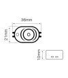 MODUŁ LED OPTO 1xSMD OSRAM 2835 12V 1W 6500K LD