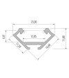 PROFIL TYP C ROGOWY INOX 2,02M