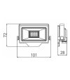 NAŚWIETLACZ DAISY BETA 10W 4000K 1130lm IP65