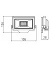 NAŚWIETLACZ DAISY BETA 30W 4000K 3300lm IP65