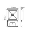 NAŚWIETLACZ LED 100W PIR 6000K PHOTON LD