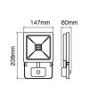 NAŚWIETLACZ LED 30W PIR 6000K PHOTON LD