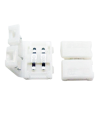 ZŁĄCZKA DO LED TYP ZATRZASK 8mm prosta