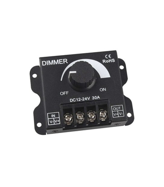 ŚCIEMNIACZ LED MANUALNY 30A x 1 KANAŁ 12V-24V