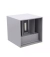 OPRAWA KINKIET 2x3W 4000K SZARA REGULOWANA IP54 LD