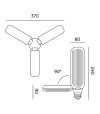 Żarówka do roślin LED PLANTY 24W E27 1200K