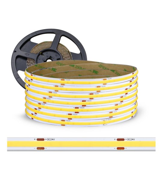 TAŚMA COB 320LED/mb 6W/mb. rol.5mb 6000K IP20 24V/DC