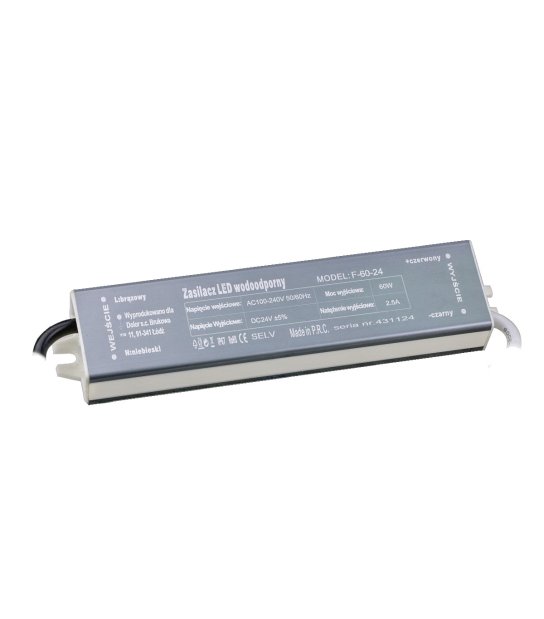 KOMPONENT ZASIL 60W 24V/DC IP67 F-60-24 BRILLO