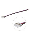 ZŁĄCZKA DO LED TAŚMA COB RGBW 12mm KABEL JEDNOSTRONNA