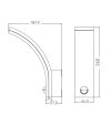 LAMPA LED FALCO 12/15/20W PIR NW 2600/3250LM