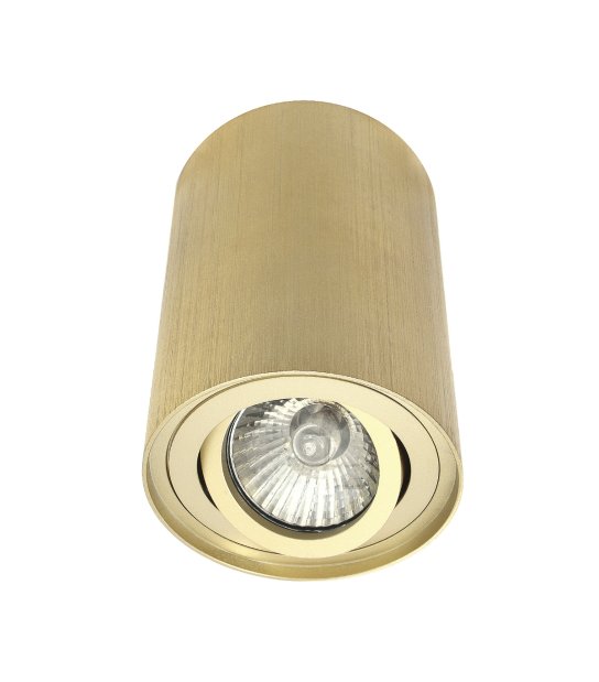 LAMPA TUBA NATYNK. OKRĄGŁA RUCH. ZŁOTA wys.115mm bez gniazda