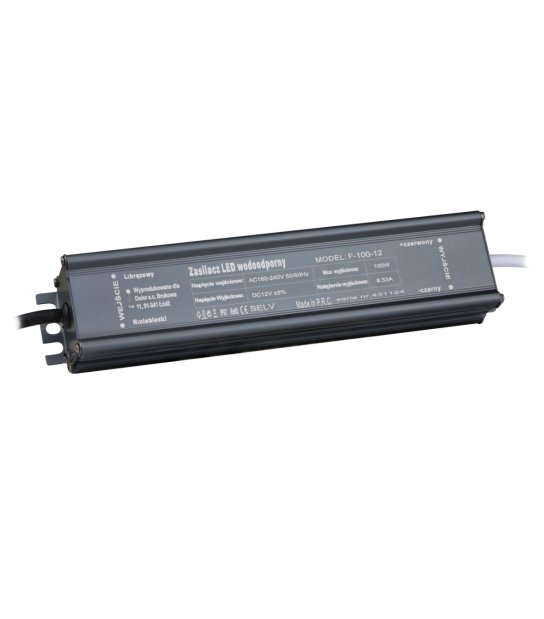 KOMPONENT ZASIL 100W 12V/DC IP67 F-100-12 BRILLO