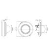 CZUJNIK OBECNOŚCI PIR SENSOR 104 czarny nat. IP44/podt. IP20
