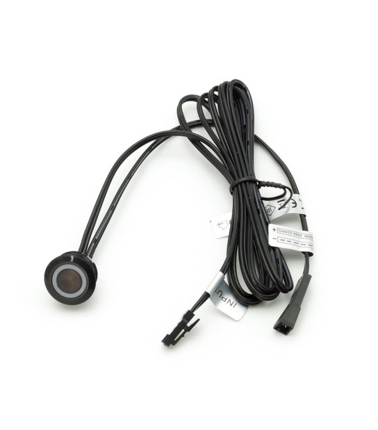 WŁĄCZNIK DOTYKOWY DO PŁYTY 12V-24V 60/100W CZARNY Z FUNKCJĄ 