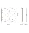 PILOT LED PANEL NAŚCIENNY MONO/CCT K4 CZARNY 4-STREFY