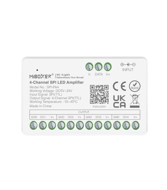 WZMACNIACZ SYGNAŁU 4-KANAŁOWY DO TAŚM CYFROWYCH SPI-PA4