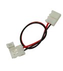 ZŁĄCZKA KABEL DO TAŚMY LED MONO 8mm ZATRZASK DWUSTRONNA EC79