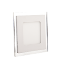 PANEL 15W KWADRAT BIAŁY/CZERWONY SZKŁO