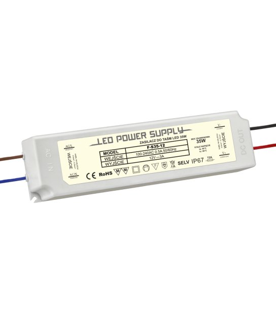 KOMPONENT ZASIL 35W 12V/DC IP67 F-S35-12 BRILLO