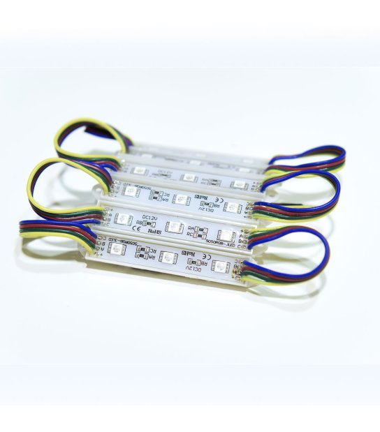 MODUŁ 3LED RGB 18-20LM SILIKON 5050 12V