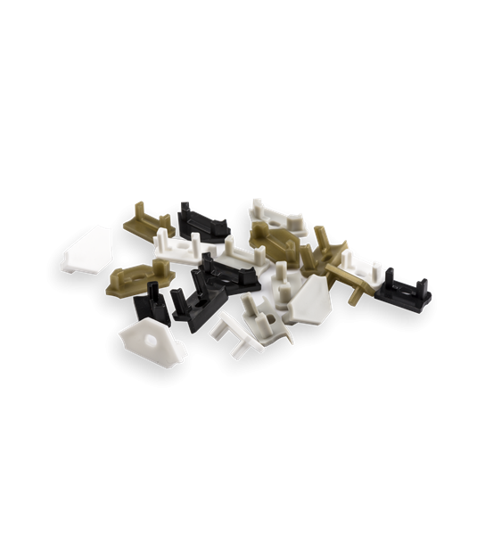 ZAŚLEPKA TYP D PŁASKA CZARNA