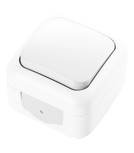 ŁĄCZNIK NATYNKOWY 1-BIEGUNOWY BIAŁY