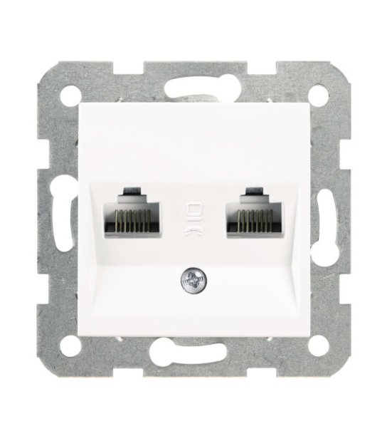 KARRE GNIAZDO KOMPUTEROWE 2xRJ45 BIAŁE