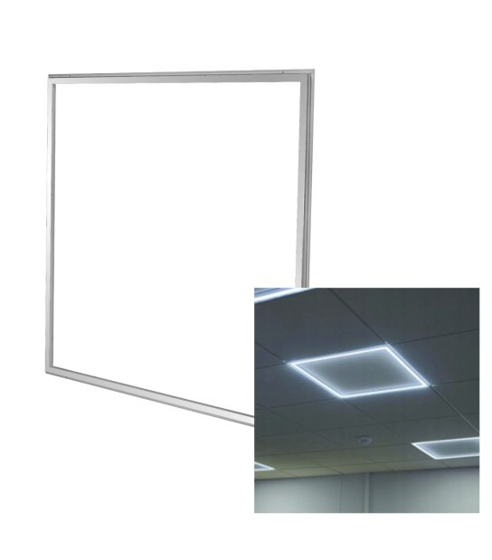 PANEL 40W 60X60 NEUTRALNY RAMKA BIAŁA PODTYNKOWY DM