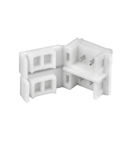 ZŁĄCZKA DO LED ZATRZASK 8mm BIAŁA DO TAŚM Z SILICONEM