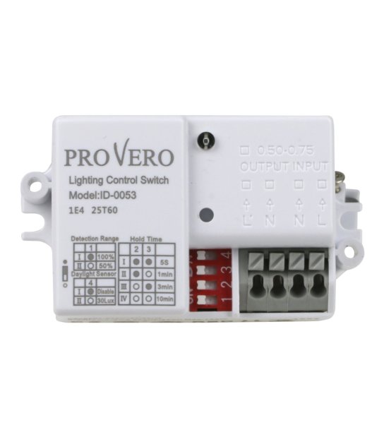 CZUJNIK RUCHU MIKROFALOWY MINI DIP 230V