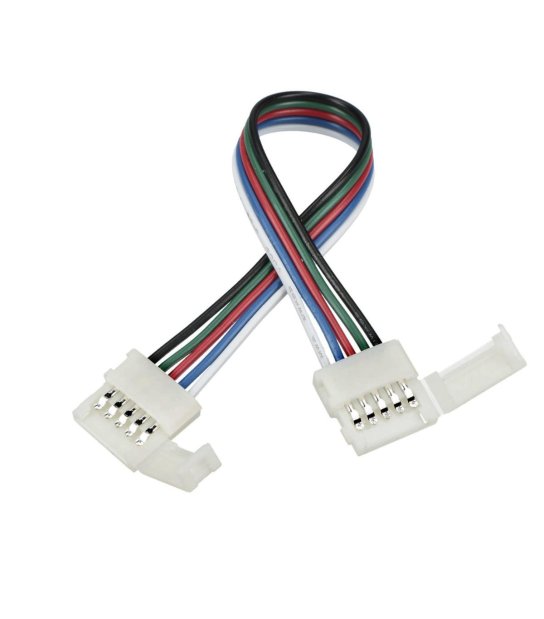ZŁĄCZKA KABEL DO TAŚMY LED RGBW 12mm KABEL DWUSTRONNA