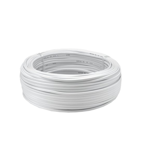 PRZEWÓD OMYP 2X1 PŁASKI BIAŁY