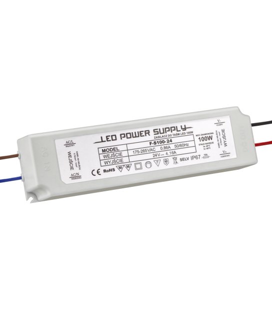 KOMPONENT ZASIL 100W 24V/DC IP67 F-S100-24 BRILLO