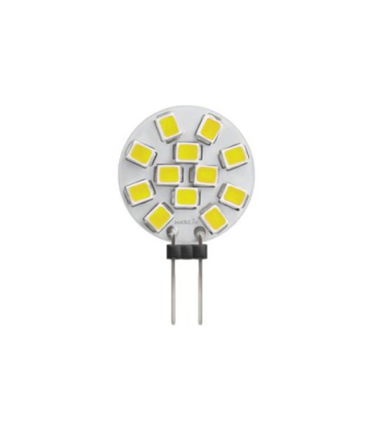 ŻARÓWKA G4 LED 2W 12V/DC ZIMNA BIAŁA (TALERZYK) LD