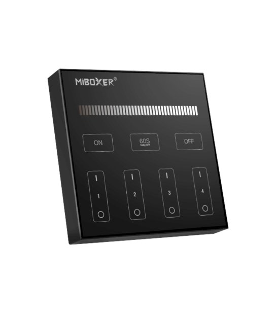 STEROWNIK LED PANEL NAŚCIENNY 4 STREFY MONO MILIGHT B1 CZARN