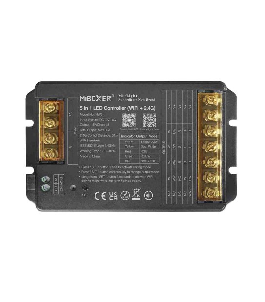 KONTROLER LED MIBOXER HW5 5w1 30A 12-48V WI-FI+2,4Ghz Miligh