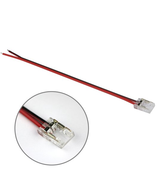 ZŁĄCZKA DO LED TAŚMA COB 8mm KABEL JEDNOSTRONNA