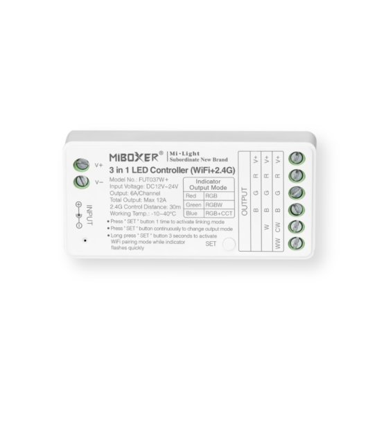 KONTROLER LED MILIGHT FUT037W+ 38W/39W 3w1 WI-FI/Bluetooth n