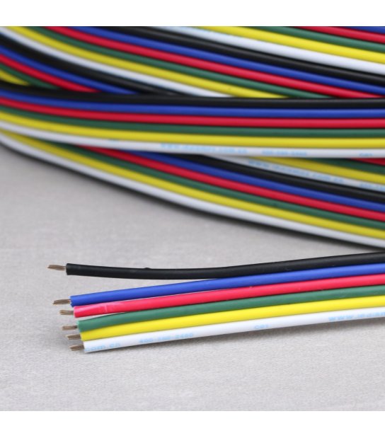 KABEL DO TAŚMY LED RGB+CCT 6X0,35