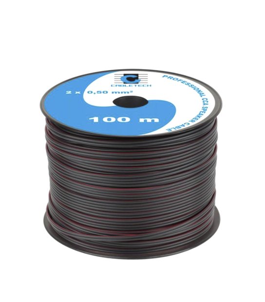 KABEL CCA-2 X 0,5mm CZARNY