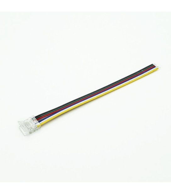ZŁĄCZKA DO LED TAŚMA COB RGB+CCT 12mm CLICK KABEL JEDNOSTRON