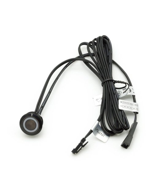 WŁĄCZNIK DOTYKOWY DO PŁYTY 12V-24V 60/100W CZARNY Z FUNKCJĄ 