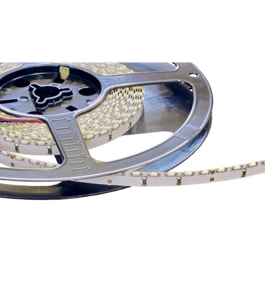 TAŚMA 120LED 24V 335 WEW. 6-7LM 5mb ZIMNA BIALA 9,6W/1mb 8mm