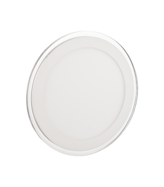 PANEL 24W OKRĄGŁY BIAŁY/ZIELONY SZKŁO