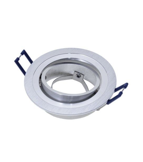 OPRAWA SUFIT. OKRAGŁA RUCHOMA SZCZOTKOWANA SREBRNA WL-1022