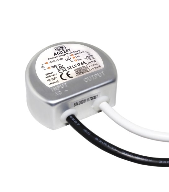 KOMPONENT ZASIL 60W 24V/DC IP67 DO PUSZKI AF6024Y BIAŁY