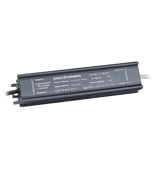 KOMPONENT ZASIL 100W 24V/DC IP67 F-100-24 BRILLO